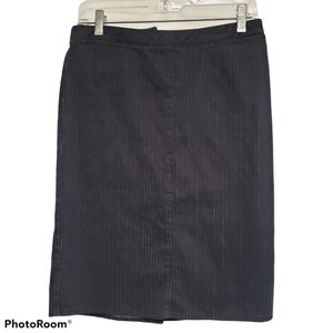 Max & Co Navy Pin-Striped Pencil Skirt